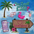 Love Island Clipart Set (7 Pieces)