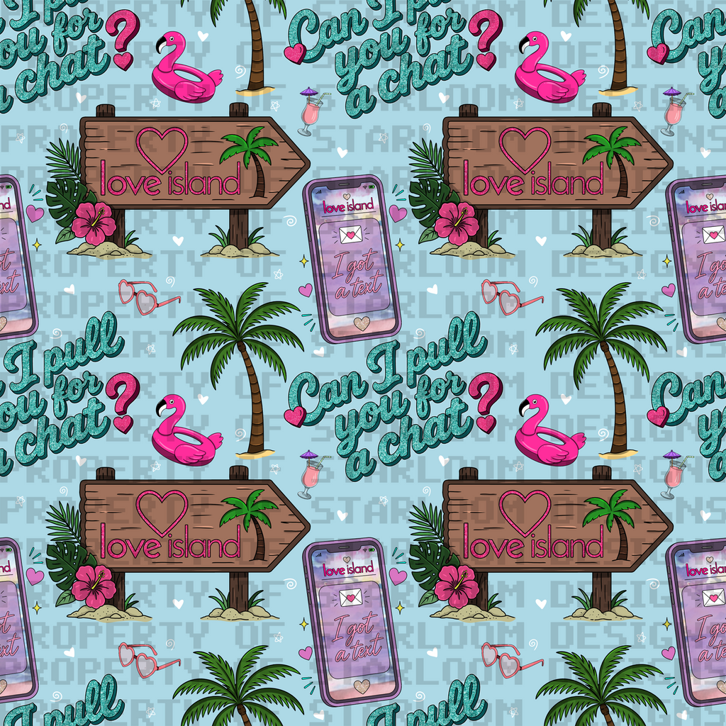 Love Island Seamless Pattern