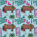 Love Island Seamless Pattern