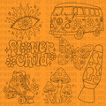 Flower Child Outline Set (7 Pieces)
