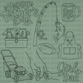 Father's Day 2026 Outline Set (9 Pieces)