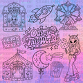 Cosmic Carnival Outline Set (10 Pieces)