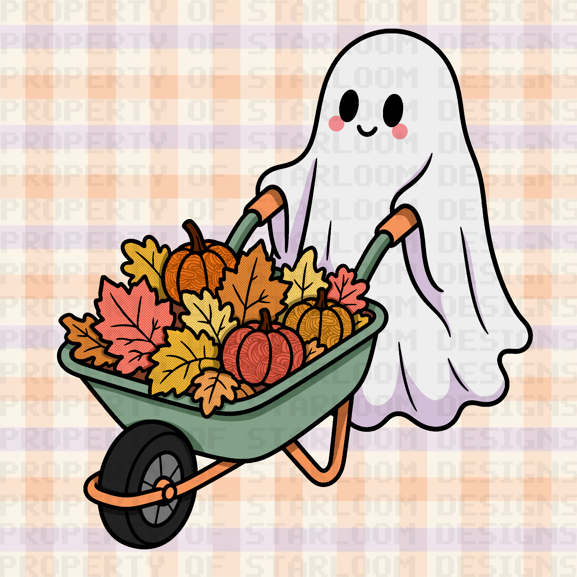 Ghostly Harvest Clipart Set (2 Pieces)