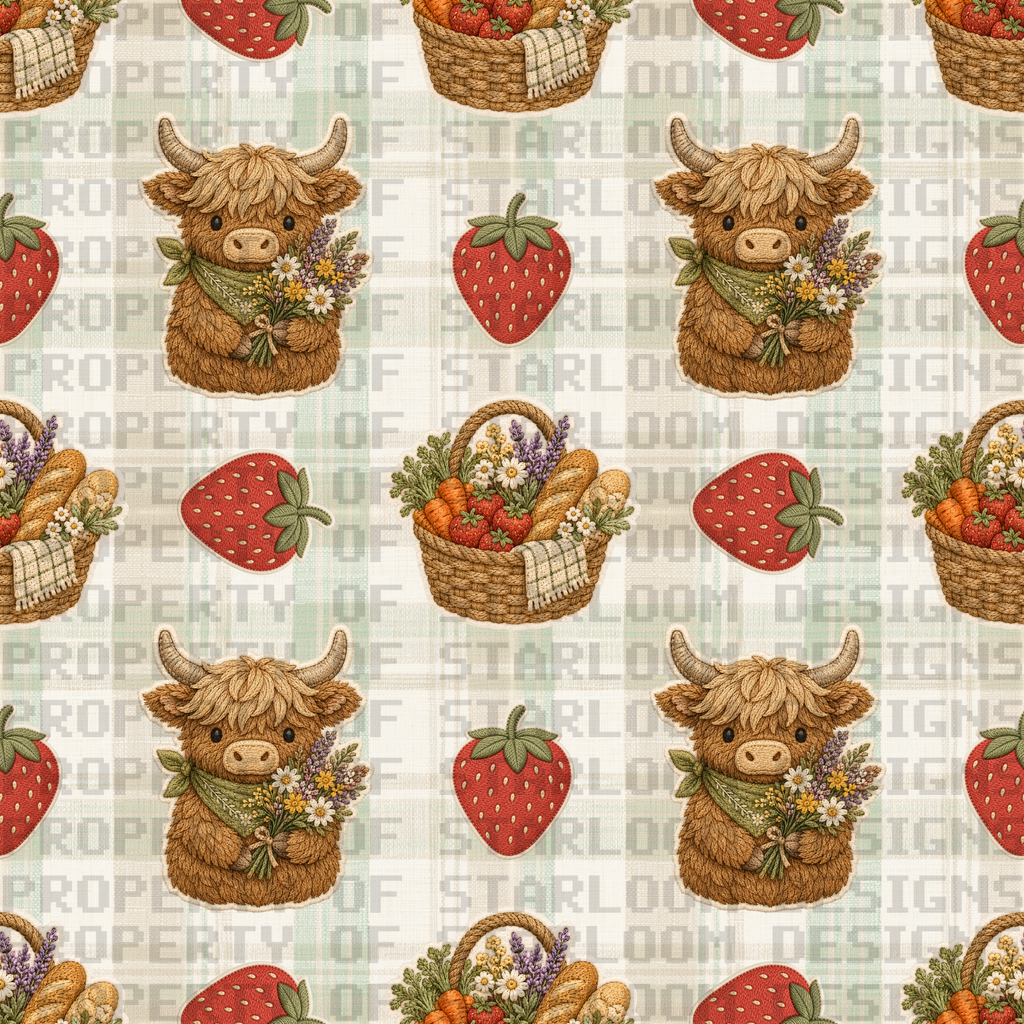Farm Fresh Stitchery Seamless Design