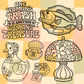 Grandma's Treasures Freebie Outline Set (6 Pieces)