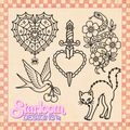 Inked Freebie Outline Set (5 Pieces)