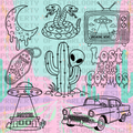 Cosmic Motel Outline Set (9 Pieces)