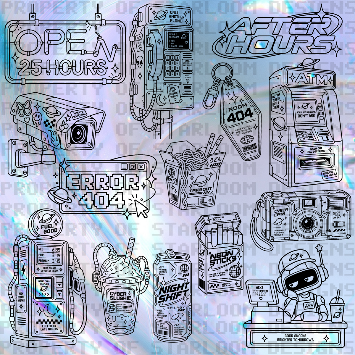After Hours Outline Set (14 Pieces)