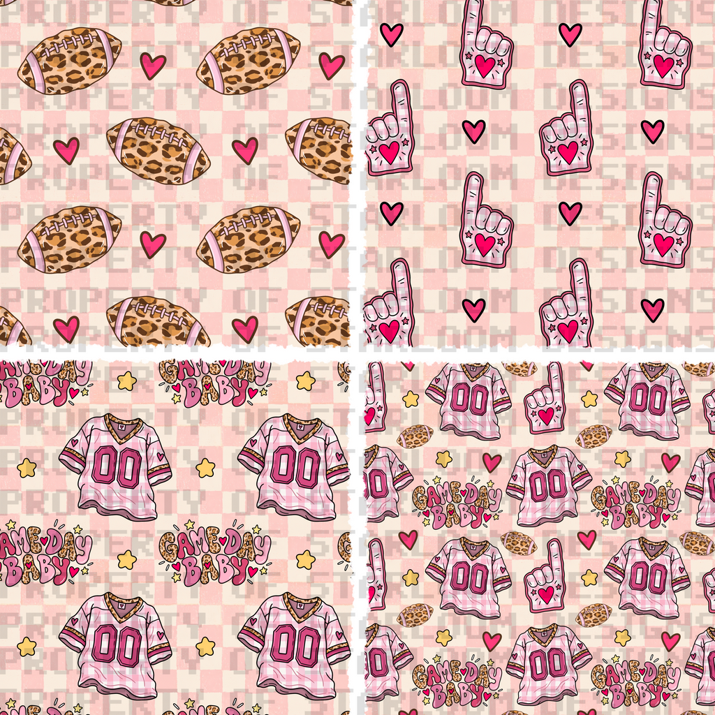 Game Day Baby Seamless Design